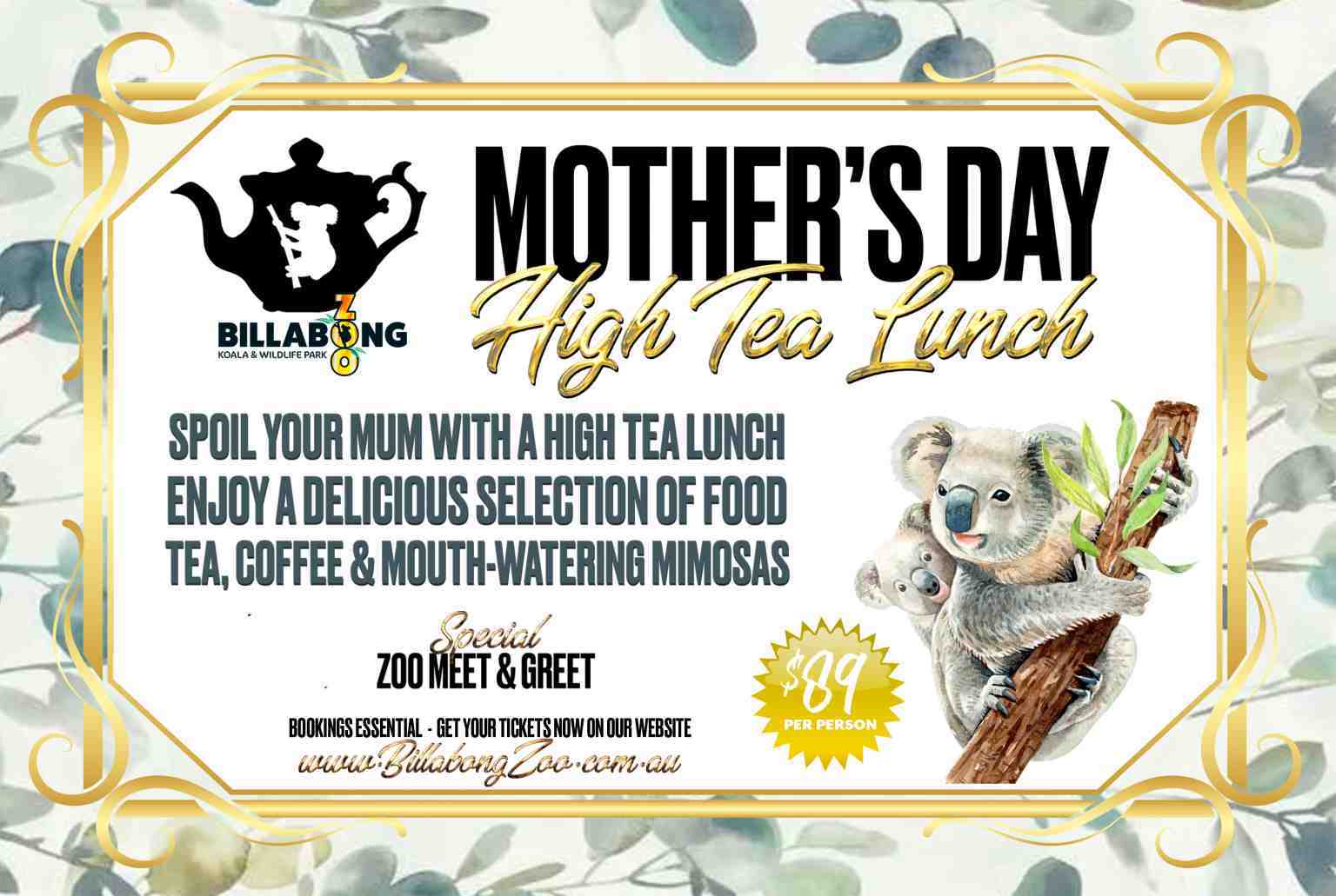 Mother's Day 2023 Billabong Zoo